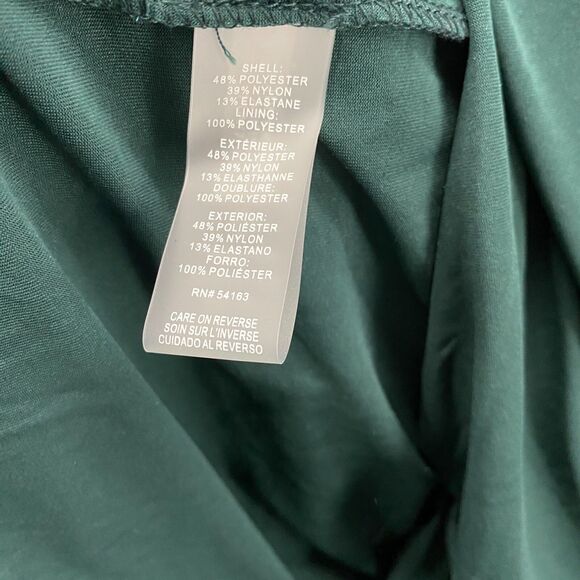 Tommy Hilfiger Dress Size 4 Green Floral Velvet Burnout Forest Fairy Whimsical - Picture 7 of 9